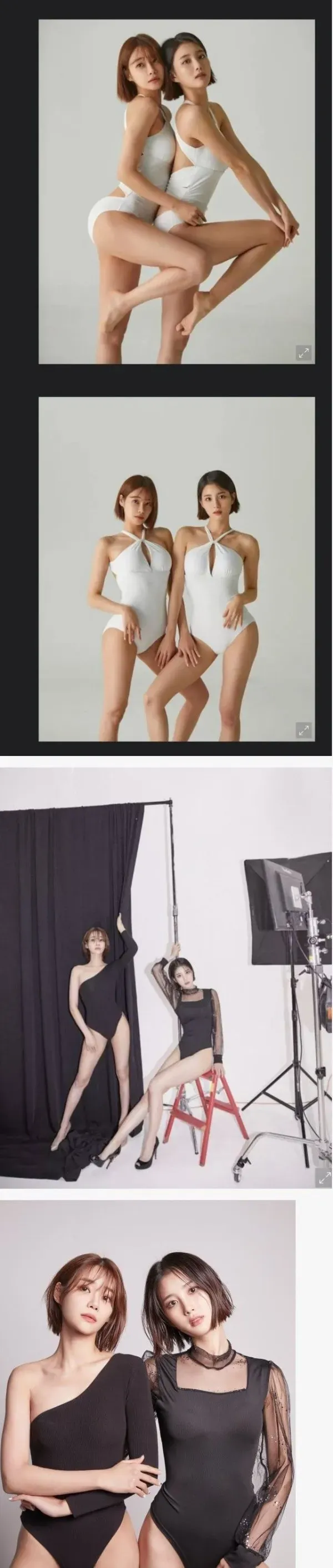 AOA 유나 &amp;amp; 지수 초밀착 바디프로필 ㄷㄷ